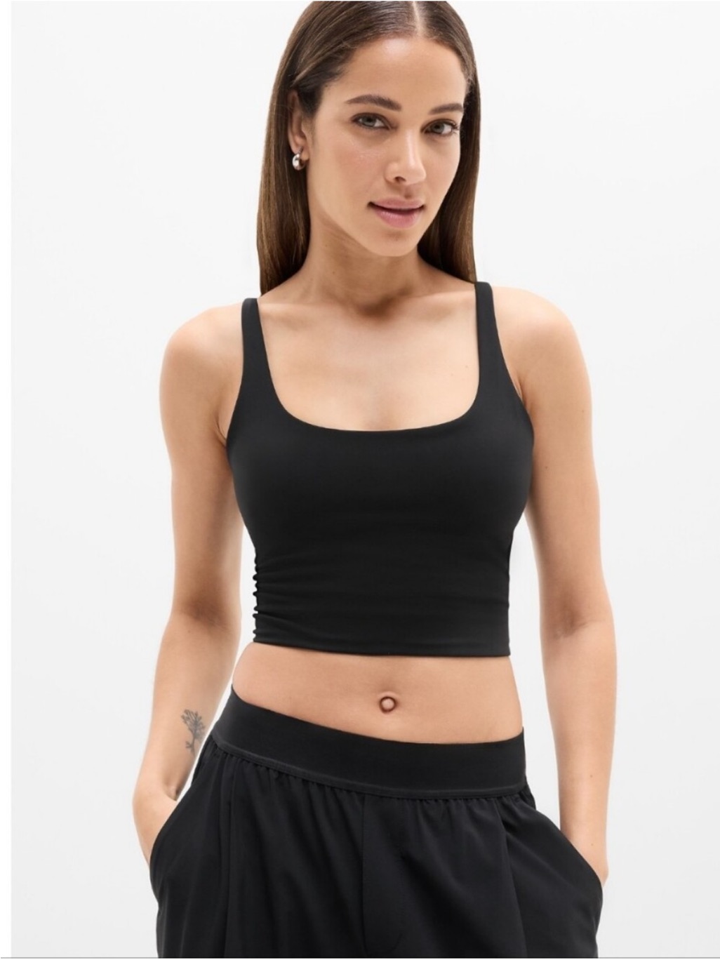 Nwot Athleta Bodymove Cropped Cami Tank, Xs